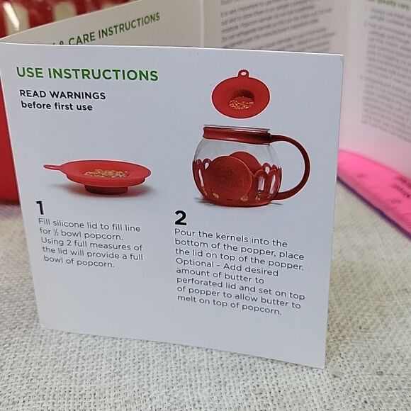 Ecolution Micro-Pop 3 Quart Microwave Popcorn Popper 1qt Popper - Picture 13 of 13